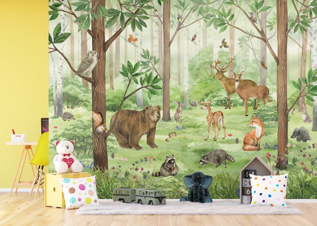 Wall Mural Playful Forest, 375 x 270 cm, FT5P 3053