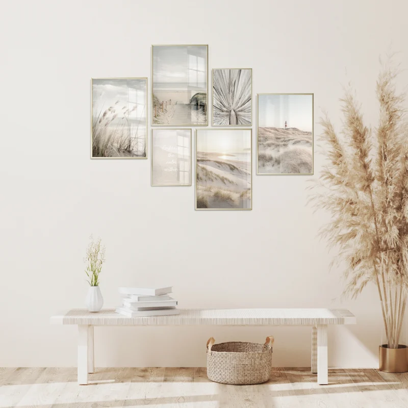 Poster Set Beige Pampas, 4 x A3, 2 x A4, P6 351329 - Image 3