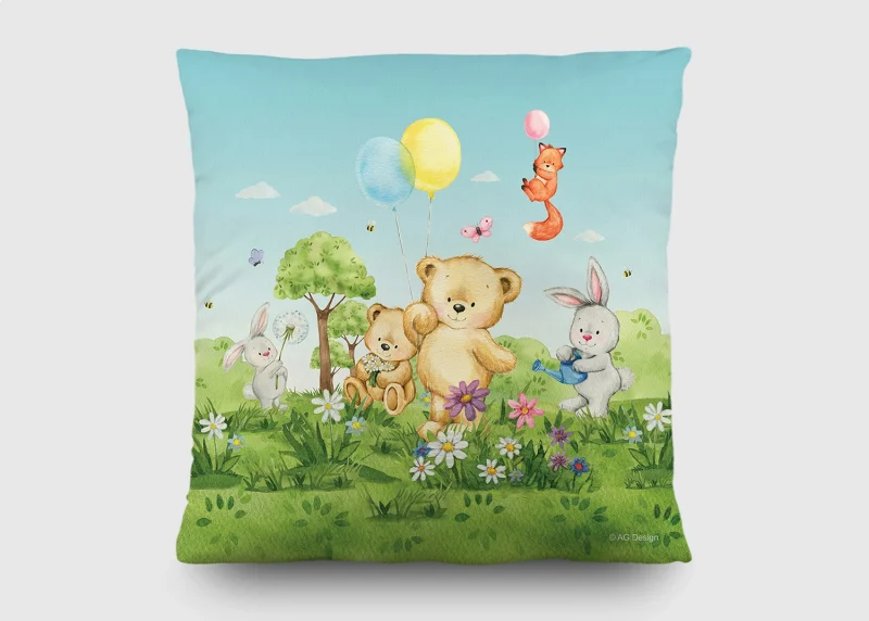 Cushion Cute Bears, 40 x 40 cm, CND 3153