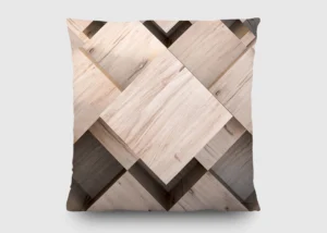 Cushion 3D Wood, 45 x 45 cm, CN 3607