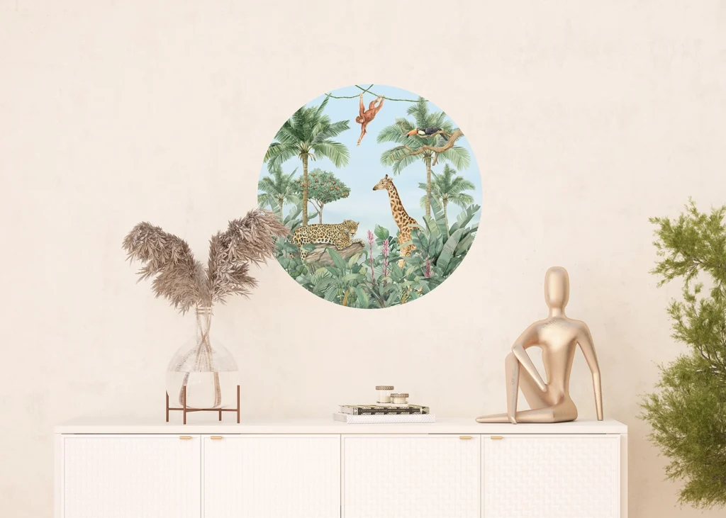 Wall Mural Watercolor Jungle, 70 x 70 cm, CR 3227