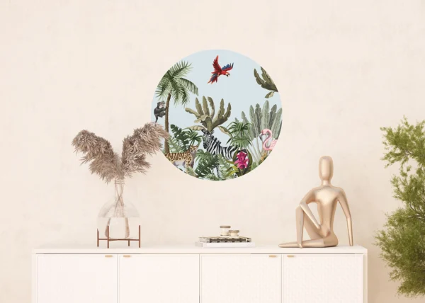 Wall Mural Vector Jungle, 70 x 70 cm, CR 3235