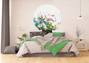 Wall Mural Field Flowers, 140 x 140 cm, CR 3301