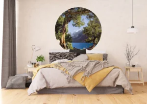 Wall Mural Lake View, 140 x 140 cm, CR 3314