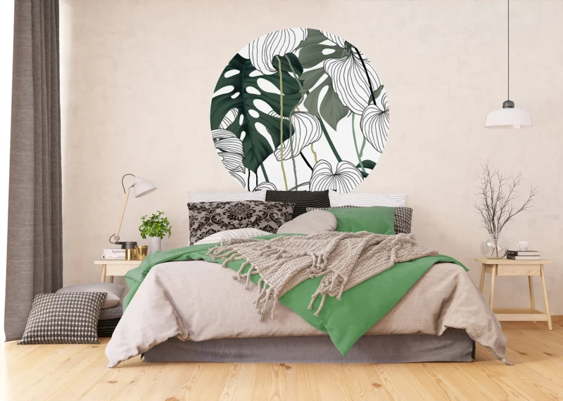 Wall Mural Vector Leaves, 140 x 140 cm, CR 3323