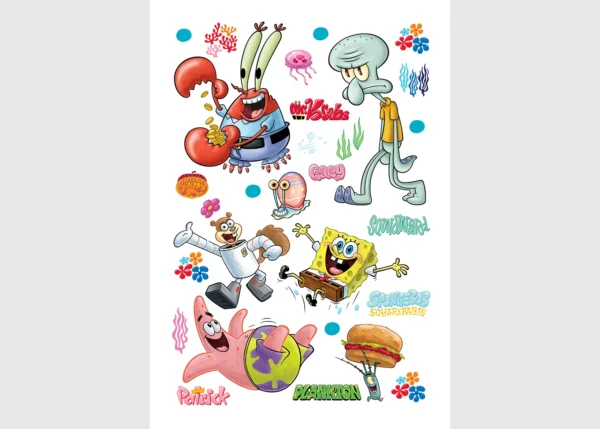 Wall Stickers Spongebob Bikini Bottom, 42.5 x 65 cm, DKM 1681