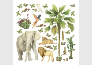 Wall Stickers Jungle, 30 x 30 cm, DKS 3827