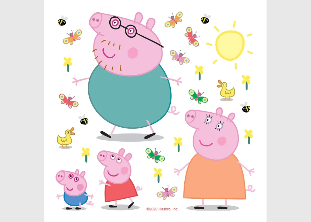 Wall Stickers Peppa Pig Classic, 30 x 30 cm, DKS 3831