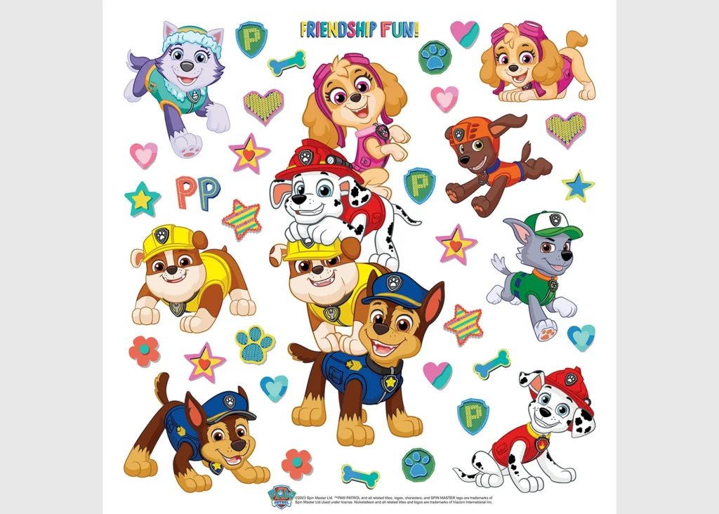 Wall Stickers Paw Patrol Friendship Fun, 30 x 30 cm, DKS 3841