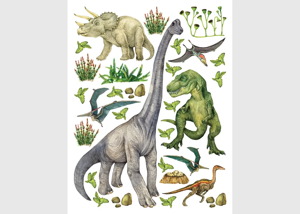 Wall Stickers Dino, 65 x 85 cm, DK 2331