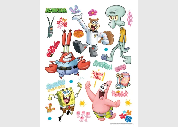 Wall Sticker Spongebob Bikini Bottom, 65 x 85 cm, DK 2371