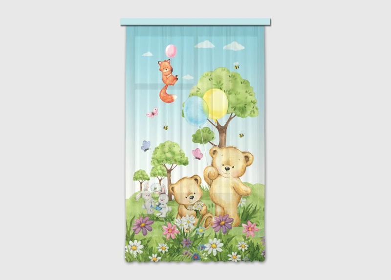 Curtain Cute Bears, 140 x 245 cm, FCSL 7183