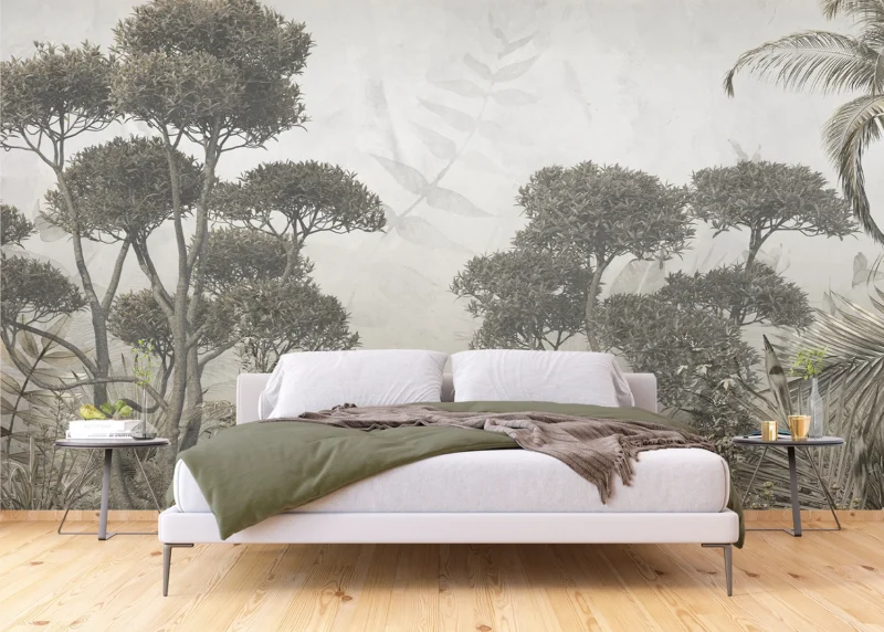 Wall Mural Monochrome Jungle, 375 x 270 cm, FT5P 3061