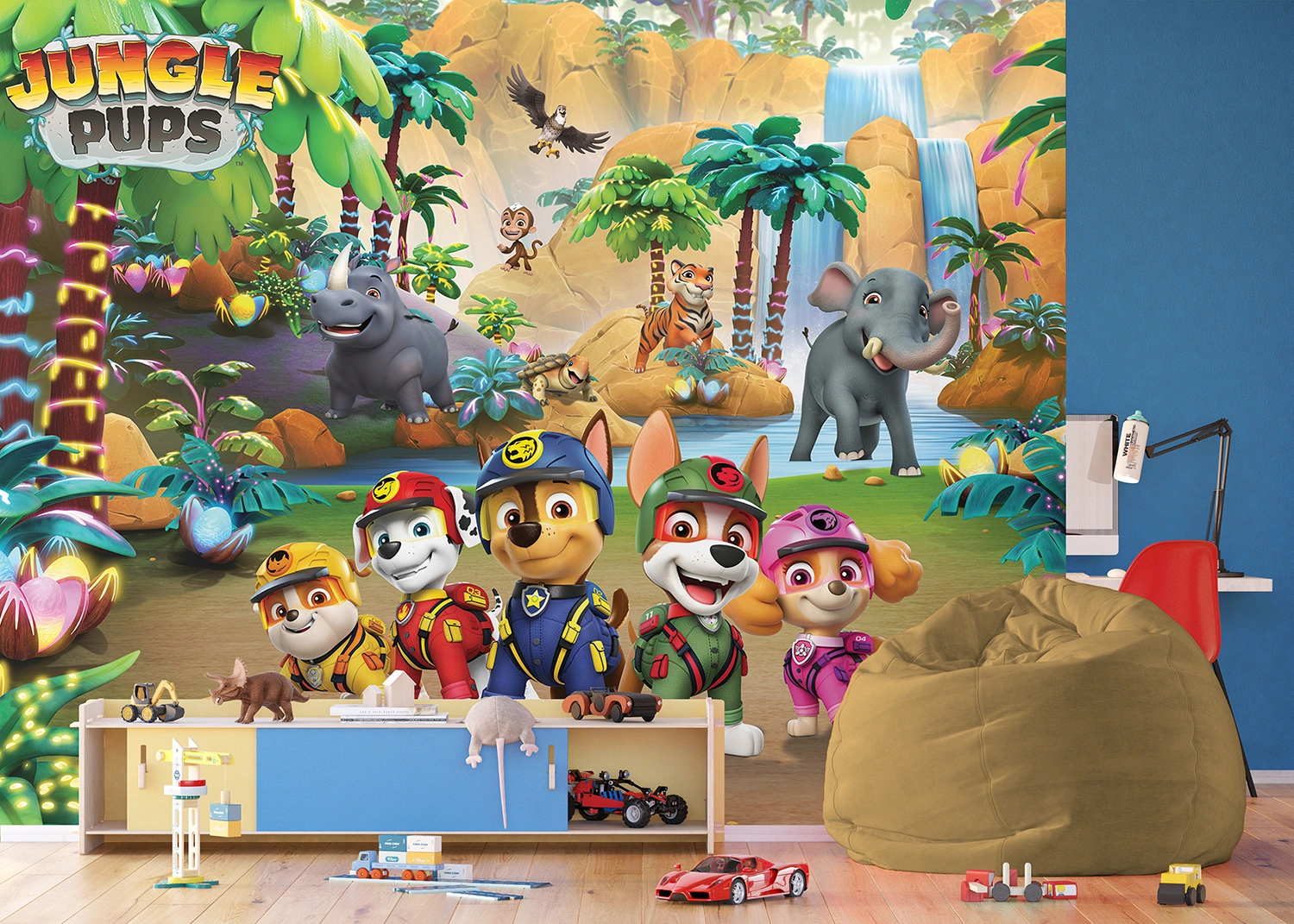 Wall Mural Paw Patrol Jungle Pups, 375 x 270 cm, FTD5P 352197