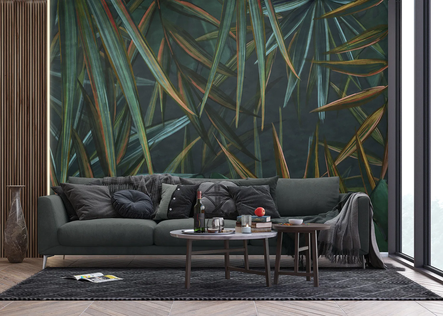 Wall Mural Rich Tropical Leaves, 375 x 270 cm, FT5P 352221