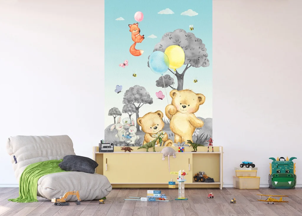 Wall Mural Cute Bears, 150 x 270 cm, FTD2P 5609