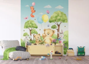 Wall Mural Cute Bears, 225 x 270 cm, FTD3P 5165