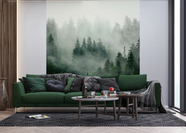 Wall Mural Misty Forest, 225 x 270 cm, FT3P 5903