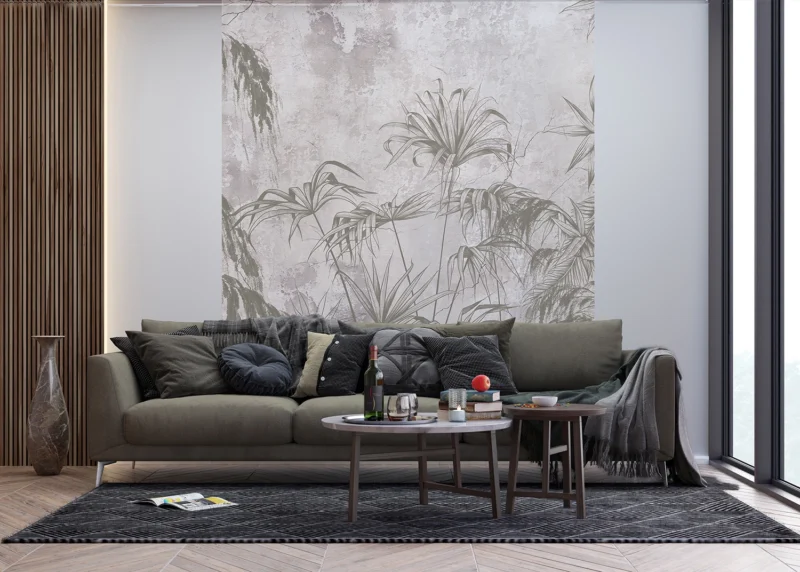 Wall Mural Concrete Tropics, 225 x 270 cm, FT3P 5907