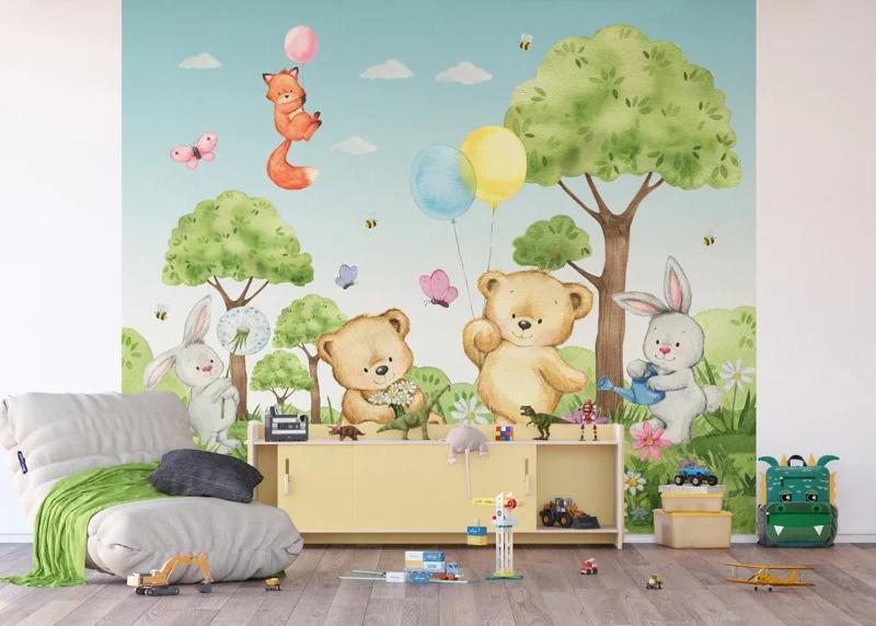 Wall Mural Cute Bears, 300 x 270 cm, DTD4P 5025