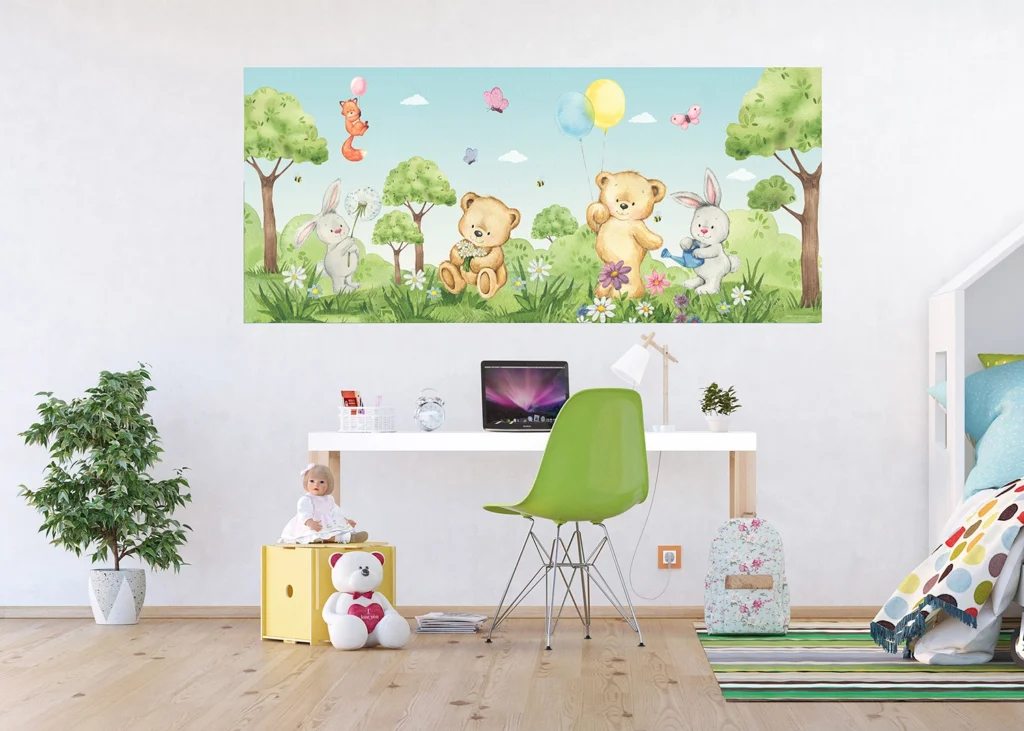 Wall Mural Cute Bears, 170 x 75 cm, FTDNH 5513