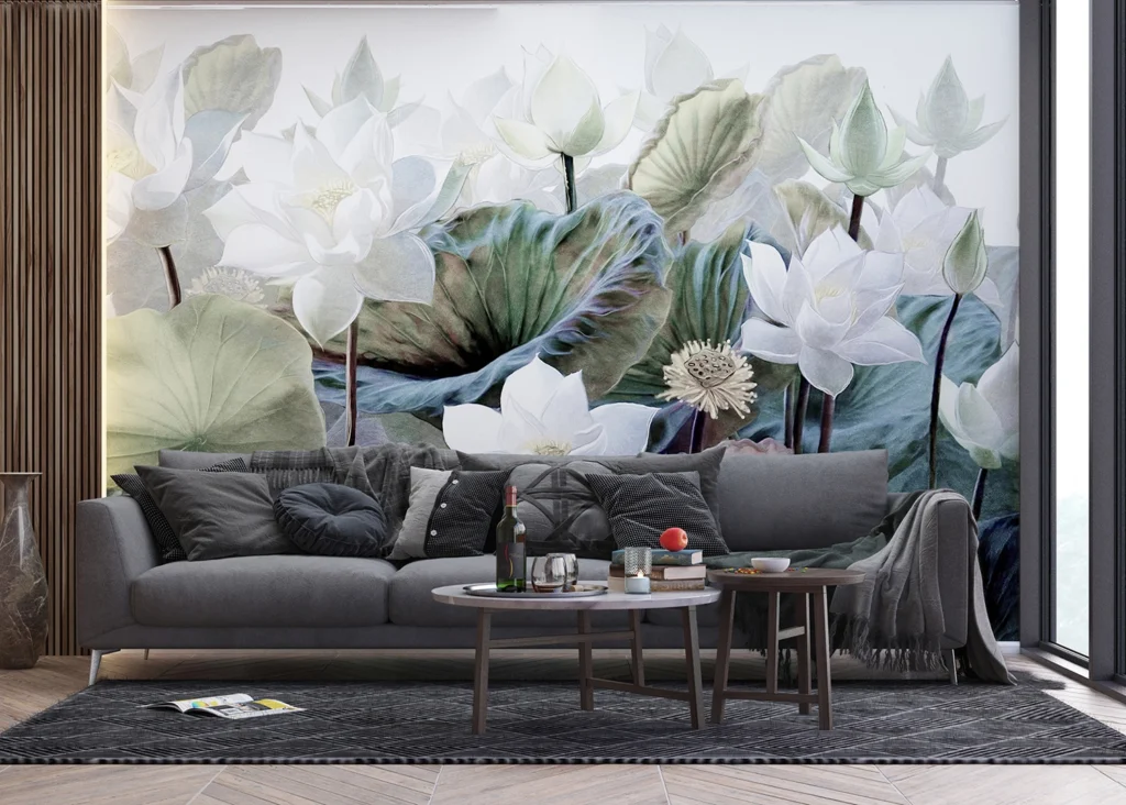 Wall Mural Emboss Flowers, 375 x 270 cm, FTNS 1254