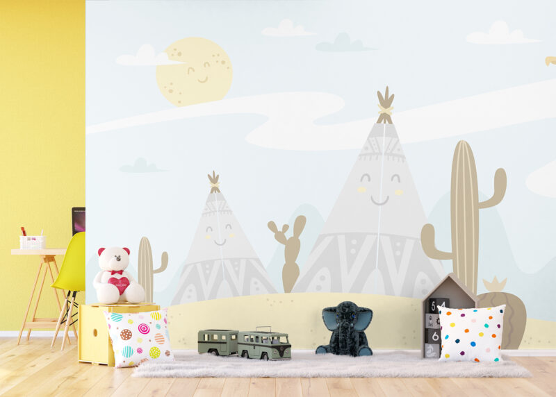 Wall Mural Happy Village, 375 x 270 cm, FTNS 1268