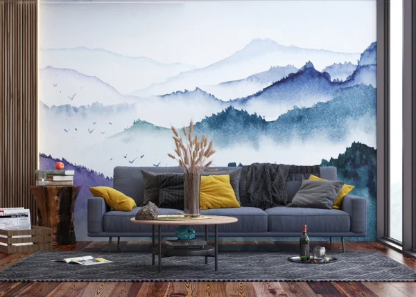 Wall Mural Watercolor Forest, 375 x 270 cm, FTNS 1278