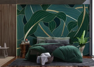 Wall Mural Night Leaves, 375 x 270 cm, FTNS 1279