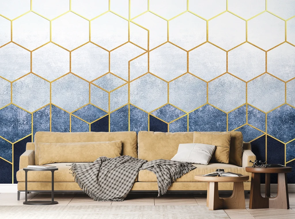 Wall Mural Geometric Abstraction, 375 x 270 cm, FTNS 1287