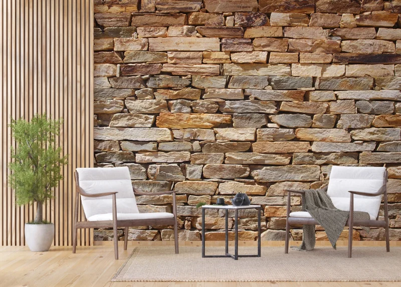 Wall Mural Stacked Stones, 375 x 270 cm, FTNS 2481