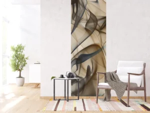 Wall Mural Beige Smoke, 90 x 270 cm, FTNVL 3705