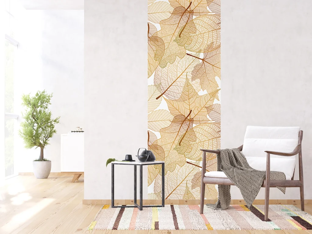 Wall Mural Leaf Pattern, 90 x 270 cm, FTNVL 3715