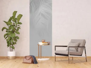 Wall Mural Grey Feather, 90 x 270 cm, FTNVL 3726