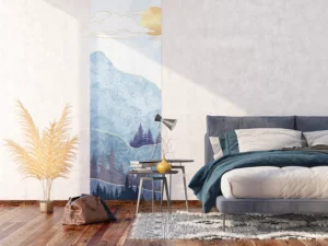 Wall Mural Blue Mountain, 90 x 270 cm, FTNVL 3732