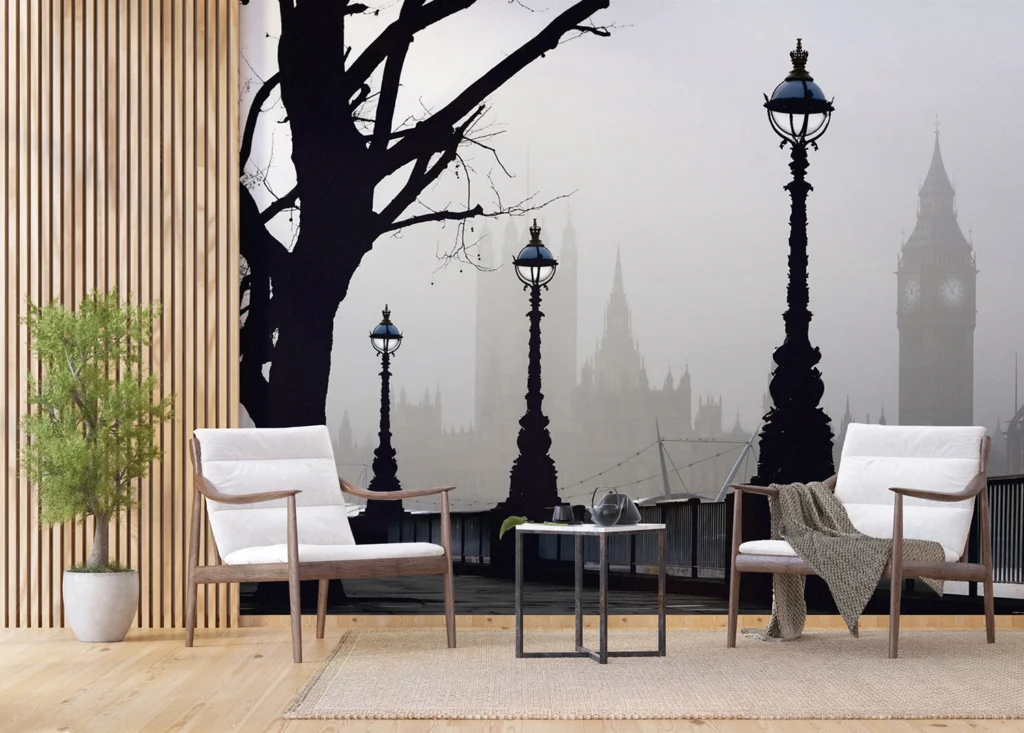 Wall Mural Misty London, 375 x 270 cm, FTNXXL 0307