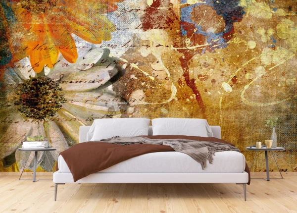 Wall Mural Floral Paintings, 375 x 270 cm, FTNXXL 0335