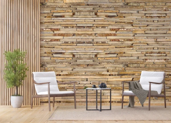 Wall Mural Stone Wall, 375 x 270 cm, FTNXXL 1143