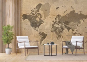 Wall Mural Map, 375 x 270 cm, FTNXXL 1215