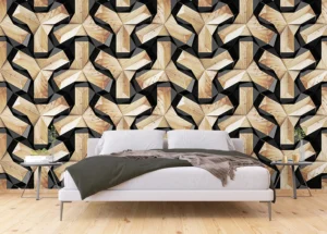 Wall Mural Wooden Structure, 375 x 270 cm, FTNXXL 1217