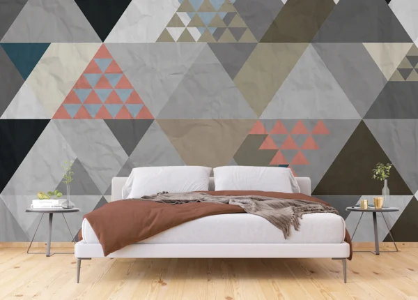 Wall Mural Triangles, 375 x 270 cm, FTNXXL 1224