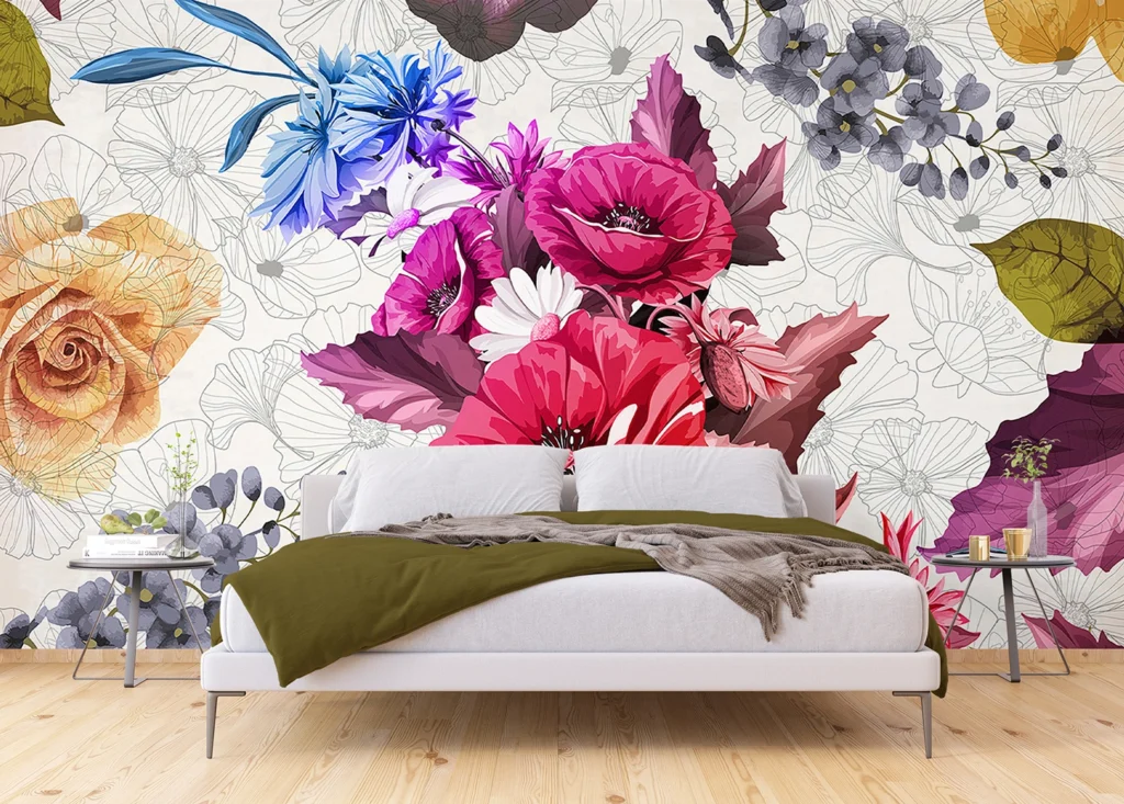 Wall Mural Tender Flowers, 375 x 270 cm, FTNXXL 1229