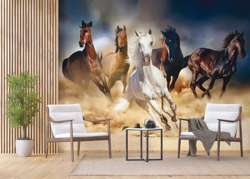 Wall Mural Horses, 375 x 270 cm, FTNXXL 1239