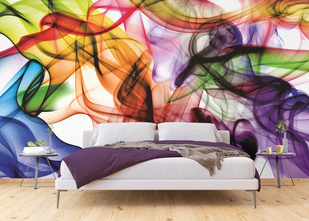 Wall Mural Colorful Smoke, 375 x 270 cm, FTNXXL 1243