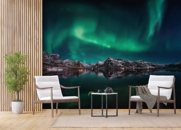 Wall Mural Northern Lights, 375 x 270 cm, FTNXXL 3003