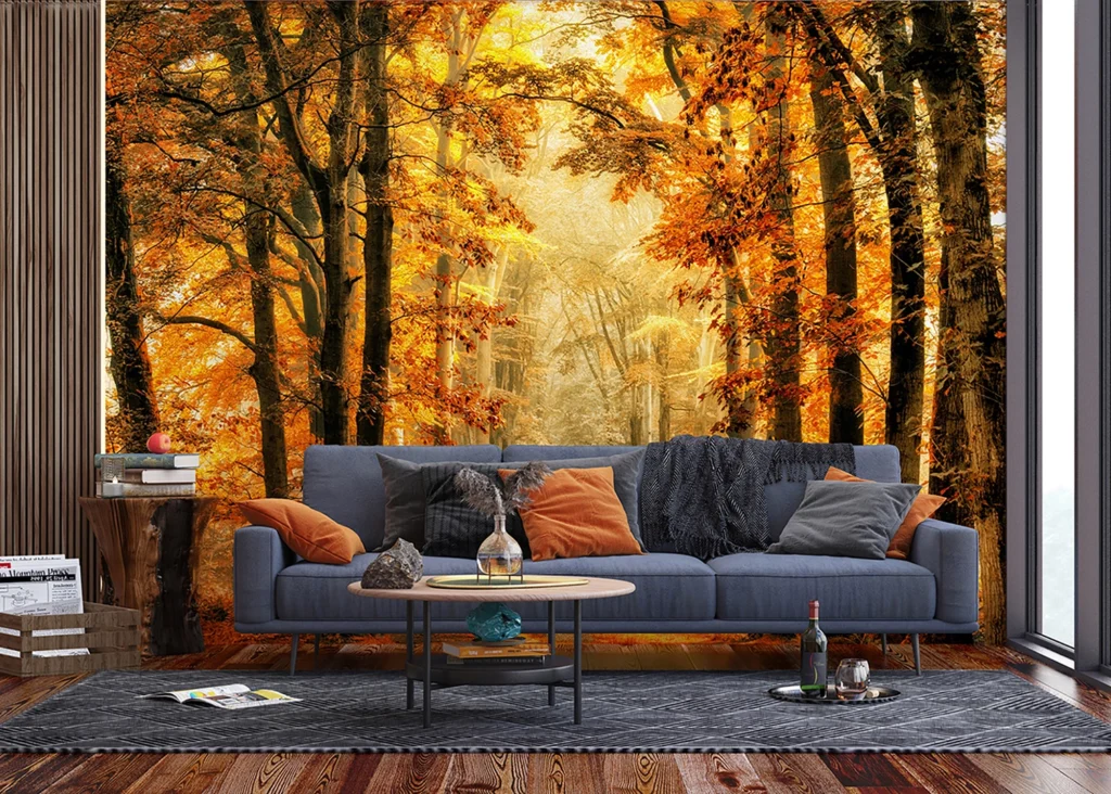 Wall Mural Golden Path, 375 x 270 cm, FTNXXL 3009