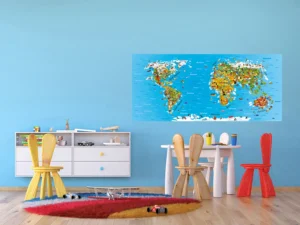 Wall Mural Map, 202 x 90 cm, FTNH 2731