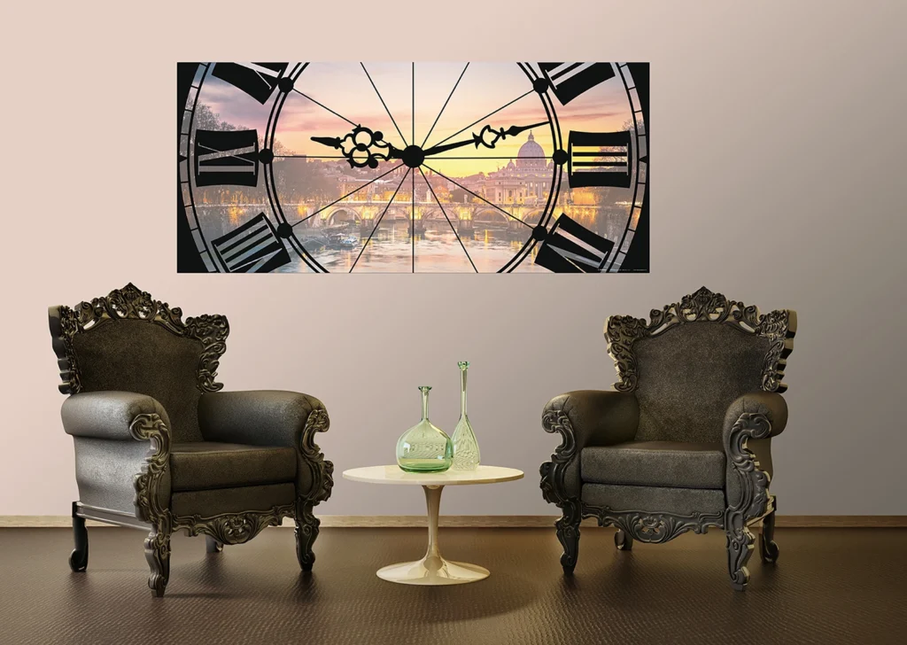 Wall Mural Clock, 202 x 90 cm, FTNH 2738