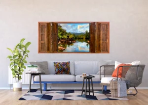 Wall Mural Window Nature, 202 x 90 cm, FTNH 2754