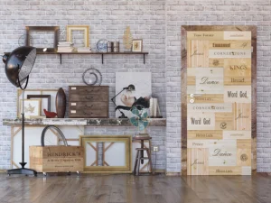 Wall Mural Wood Crate, 90 x 202 cm, FTNV 2944